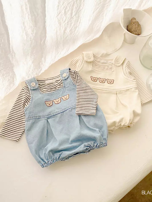 Bebe Friends Dungarees Tee Set