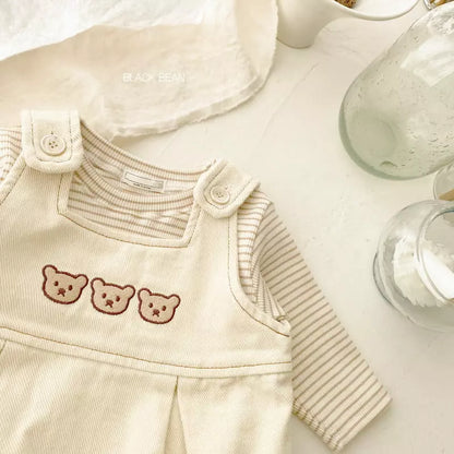 Bebe Friends Dungarees Tee Set