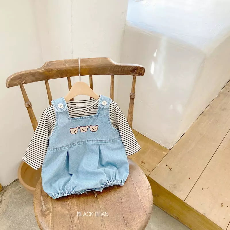 Bebe Friends Dungarees Tee Set