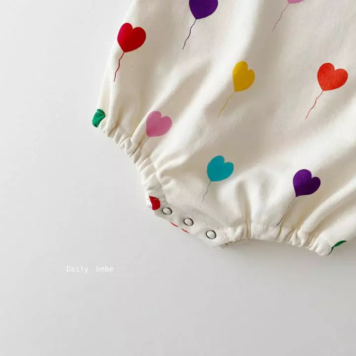 Heart Balloon Baby Bodysuit