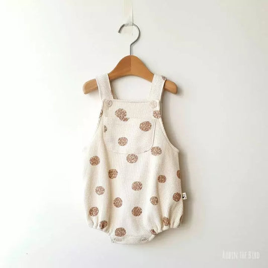 Waffle Dungarees Bodysuit